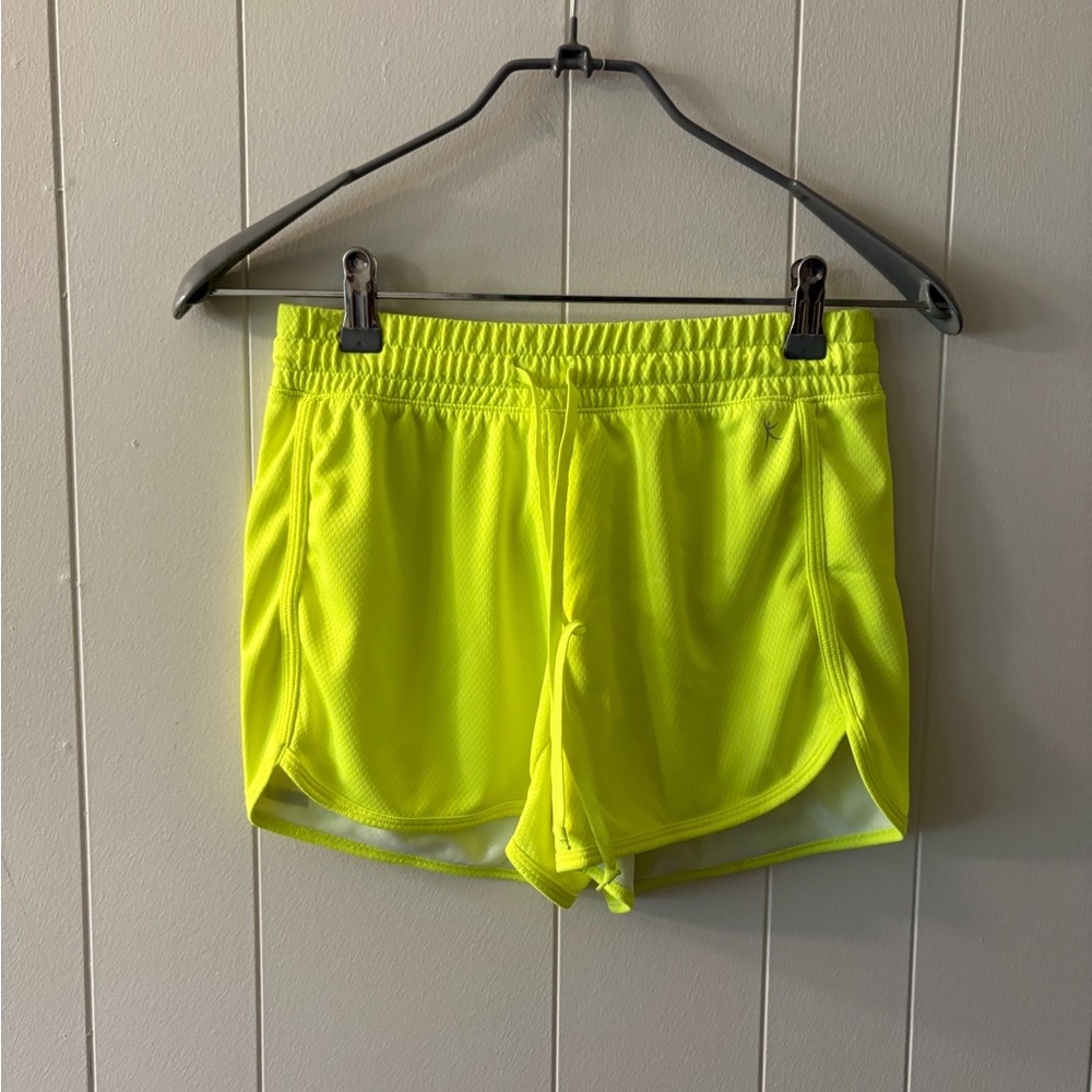 Danskin Yellow Athletic Shorts Lightweight Performance Womens XS Gym Running